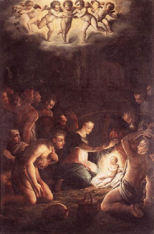 VASARI, Giorgio The Nativity  wt Sweden oil painting art